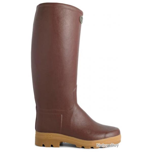 Bottes Saint Hubert Homme Le Chameau cuir marron 43