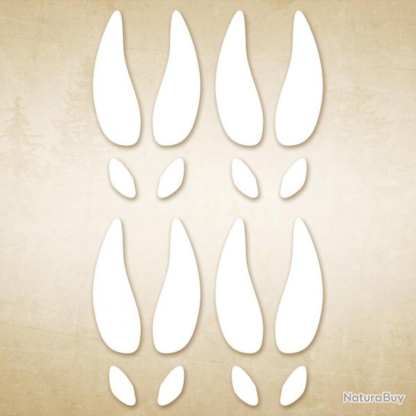 Autocollant chasse emrpeintes Traces de cerfs