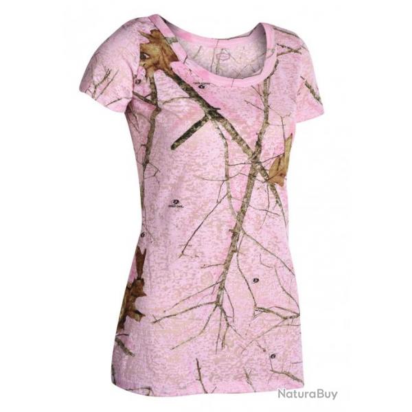 Tee shirt femme Mossy Oak Pink