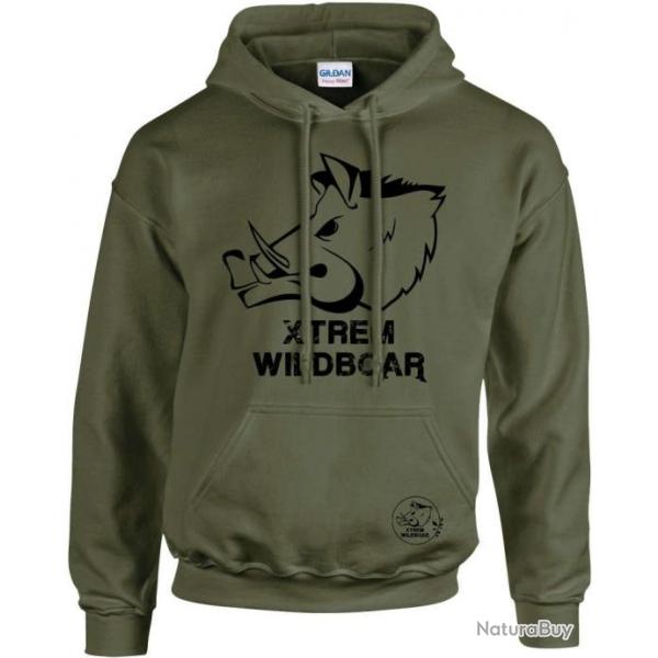 Sweat  capuche Xtrem Wildboar kaki