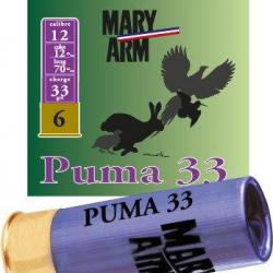 Cartouches Puma 33 cal 12 Mary Arm -Plomb 12