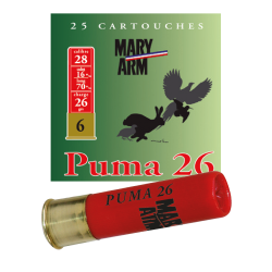 Cartouche PUMA 26 cal 28 Mary Arm Plomb