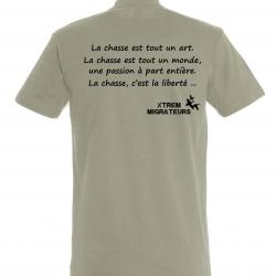 Tee-shirt gris philosophie de la chasse XTREM MIGRATEURS-M