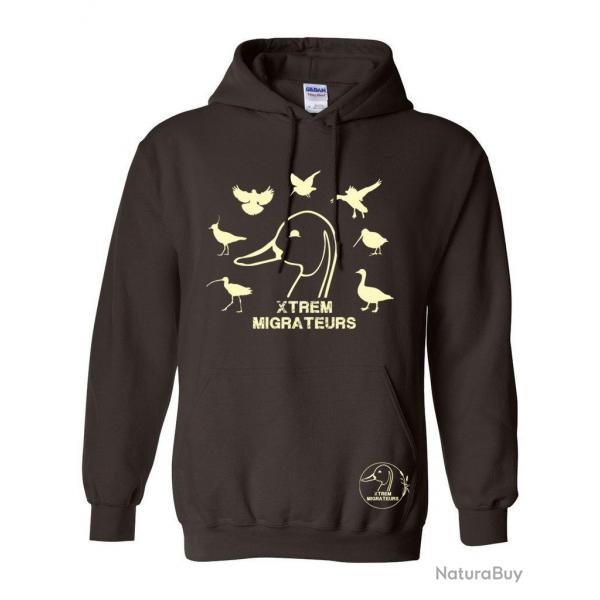 Sweat marron espces gibiers XTREM MIGRATEURS-M
