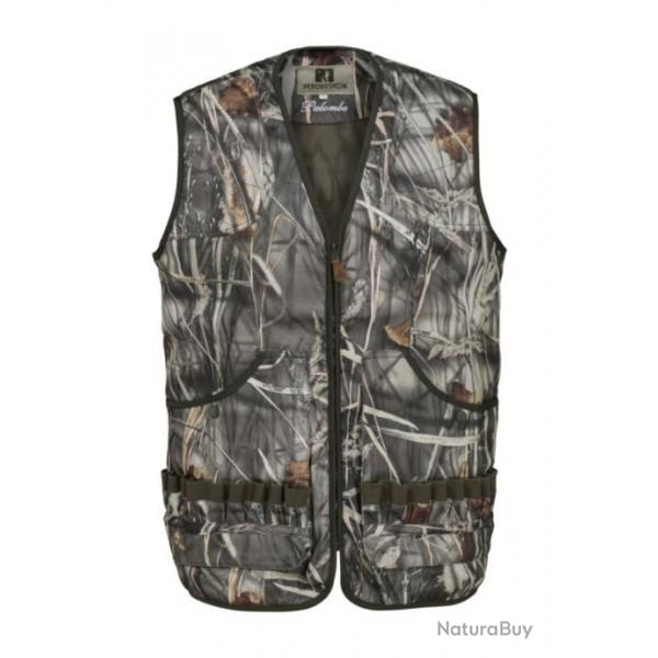 Gilet de chasse sans manches Palombe GhostCamo Wet Percussion