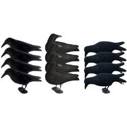 Pack 12 appelants corbeaux actifs floqués avec pattes