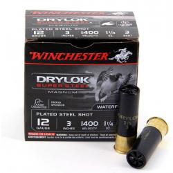 Cartouches Winchester Drylok Super Steel Magnum cal 12-Plomb 3