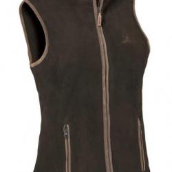 Gilet Percussion Polaire Scotland Kaki Pour Femme