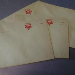 5enveloppes soldier mail US army WW2 Y.M.C.A  seconde guerre américain YMCA courrier GI débarquement