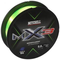 Nylon Mitchell MX3 Low vis Jaune - 150 m - 16/100 - 2,1 kg