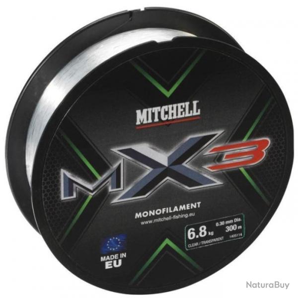 DP-24 ! Nylon Mitchell MX3 Low vis Translucide - 150m 12/100 - 1,25 k - 12/100 - 1,25 kg