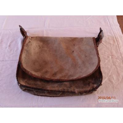 Très ancienne musette de garde chasse pour collectionneur ...