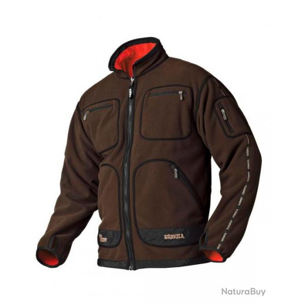 Veste polaire rversible Kamko (Couleur: Brun/Rouge, Taille: XS)