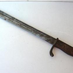 BAIONNETTE  ALLEMANDE  1914/18    "LANGUE DE CARPE"  OU MODÈLE 98-03      BEL ÉTAT    Lg 50 cm