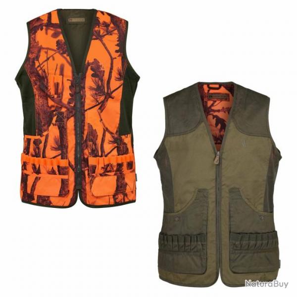 Gilet de chasse sans manches Savane rversible Kaki GhostCamo Blaze Percussion