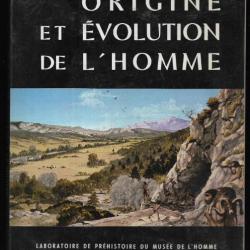 origine et évolution de l'homme , préhistoire , paléontologie