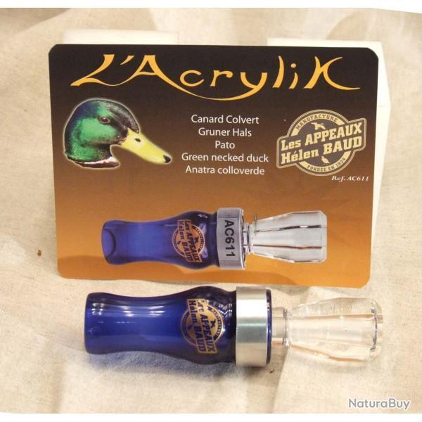 Appeau acrylique Colvert (Helen Baud)