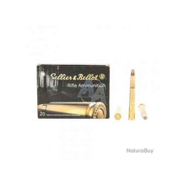 Boite de 20 munition Sellier Bellot 9.3x74R Soft Point 285 gr