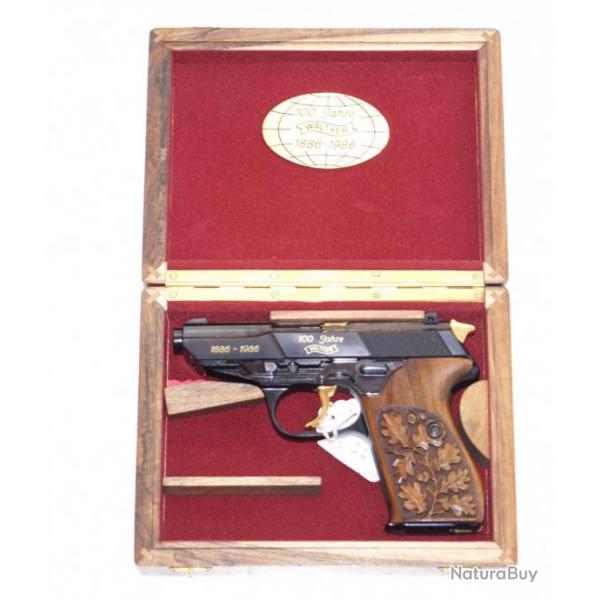 Pistolet Walther P5 comm&eacute;moratif des 100 ans  de la marque n&deg; 415/500 calibre 9x19