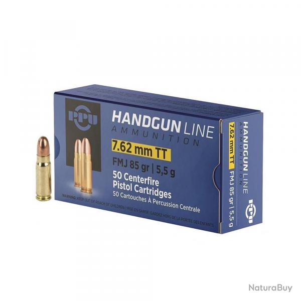 Boite de 50 munitions calibre 7.62x25 tokarev PPU