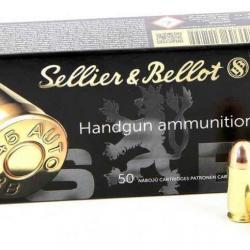 Boite de 50 munition 45ACP sellier Bellot  ou geco suivant arrivage