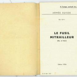 Manuel en PDF  Fusil Mitrailleur LMG25 Suisse 1956