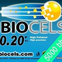 Billes airsoft 6 mm 0.20 g biodégradables Biocels - Sac de 1 kg