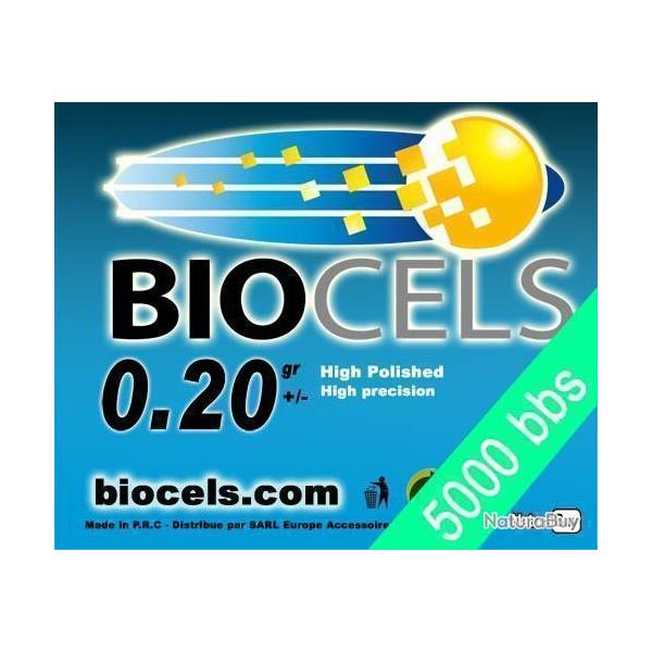 Billes airsoft 6 mm 0.20 g biodgradables Biocels - Sac de 1 kg