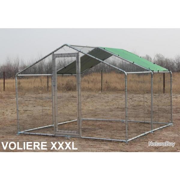 Voliere XXL 4x3x2,25m cage oiseau GEANTE volire de jardin chatire enclos chat cielterre-commerce