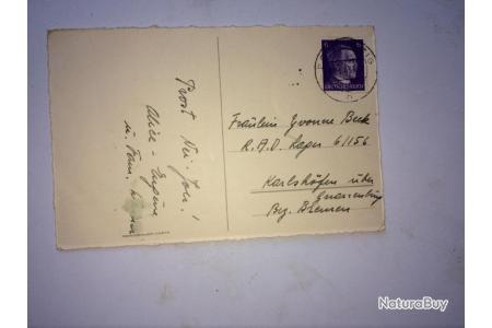 Carte Lettre Allemagne Guerre Mondiale Datee 1943 Deutsches Reich Documents Certificats Et Autographes Militaires