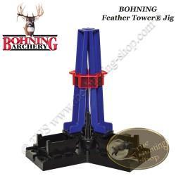 BOHNING Feather Tower Jig Empenneuse 3 plumes naturelles droites ou gauches en une fois