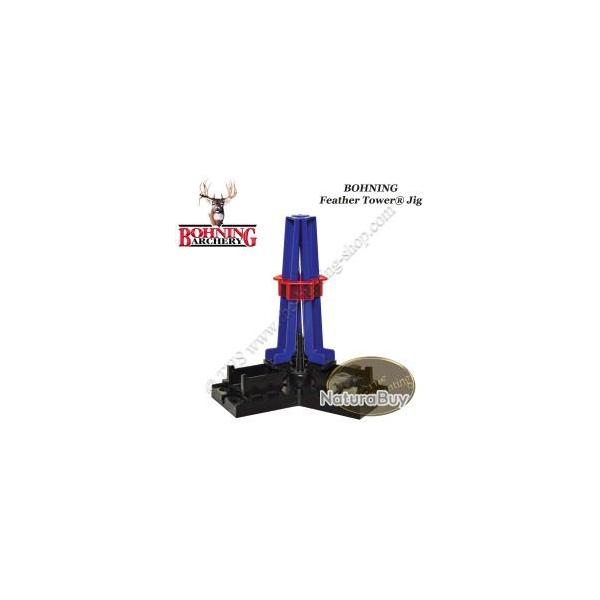 BOHNING Feather Tower Jig Empenneuse 3 plumes naturelles droites ou gauches en une fois