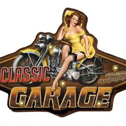 Enseigne vintage 3D à Led / Classic Garage Pin Up