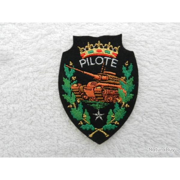 Insigne badge militaire franais - pilote char - blinde cavalerie