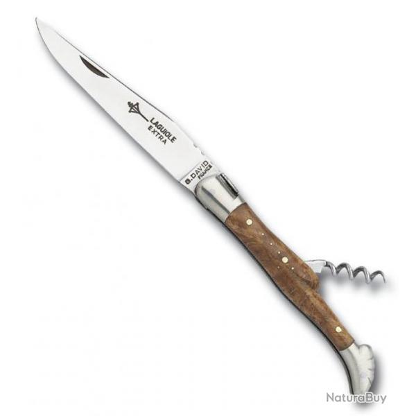 Couteau Laguiole genvrier tire-bouchon 2 mitres 12 cm [Arbalte G. David]