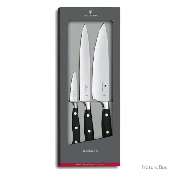 Coffret chef forg "Grand Matre" (3 pices) [Victorinox]