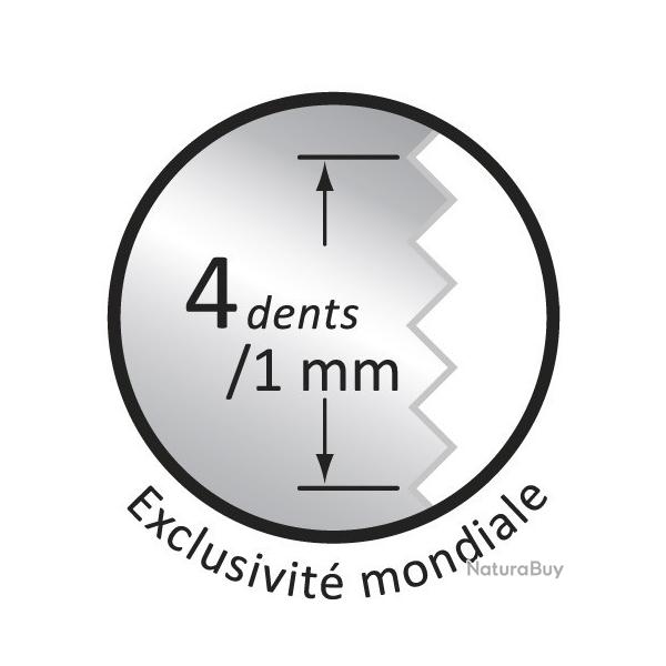 Couteau office Nogent*** Tichet Expert inox 8 cm (lame affidente) [Nogent 3 toiles]