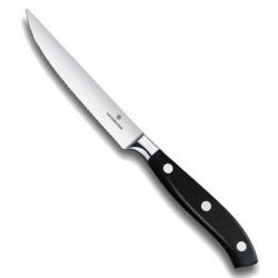 Couteau de cuisine à Steak lame dentée forgée 12 cm [Victorinox]