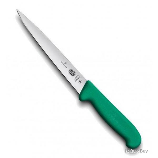 Couteau dnerver/filet de sole "Fibrox vert" [Victorinox]