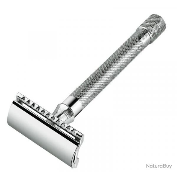 Rasoir peigne ferm chrom manche long [Merkur]