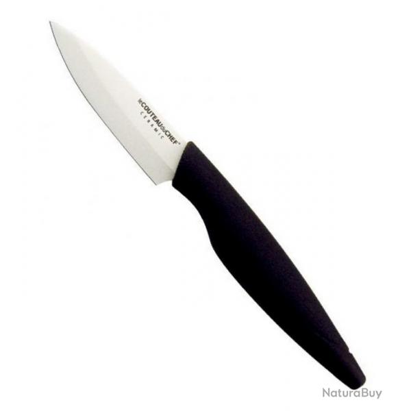 Couteau office en cramique lame blanche 8 cm [Tarrerias-Bonjean]