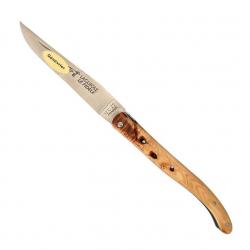 Couteau Laguiole plein manche genévrier 12 cm [Le Fidèle]