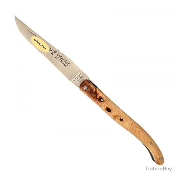 Couteau Laguiole plein manche genvrier 12 cm [Le Fidle]