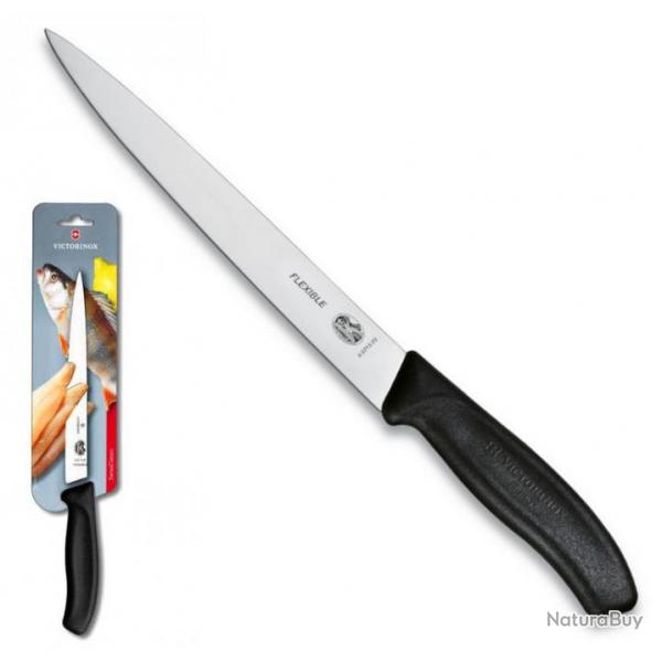 Couteau flexible  dnerver/filet de sole "SwissClassic" sur carte [Victorinox]