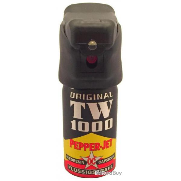 Bombe lacrymogne Pepper-jet "Man + lampe LED" 40 ml [TW1000]