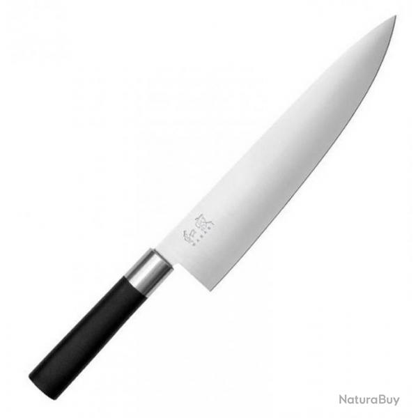 Couteau chef japonais "Wasabi Black" 23 cm [Kai]