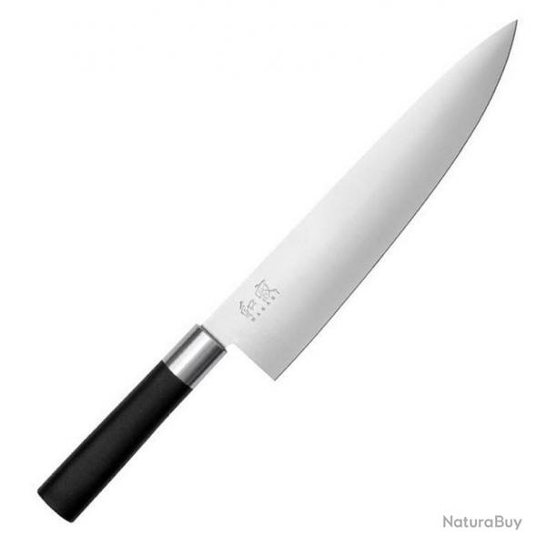 Couteau chef japonais "Wasabi Black" 23 cm [Kai]