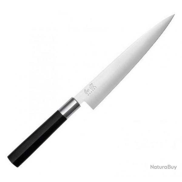 Couteau filet de sole japonais "wasabi Black" 18 cm [Kai]