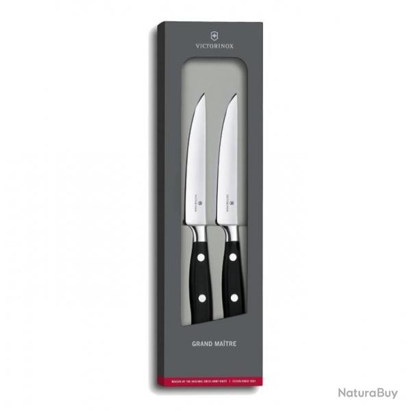 Set de 2 couteaux steak forgs "Grand Matre" [Victorinox]