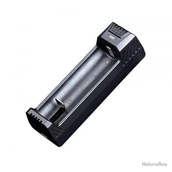 Chargeur simple USB pour accus 18650/21700/26650 [Fenix]